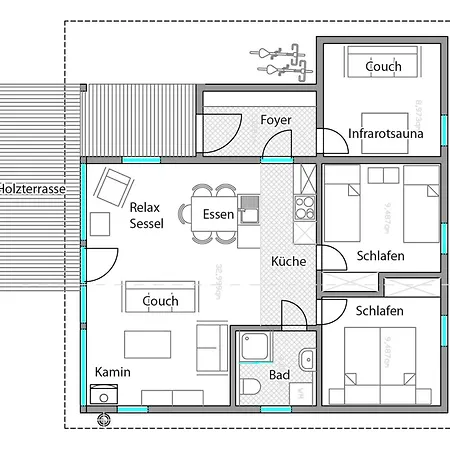 2 Bis 4 Personen Mit Infrarotsauna F2h9 *